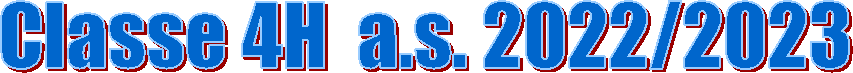 Classe 4H  a.s. 2022/2023
