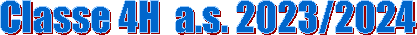 Classe 4H  a.s. 2023/2024